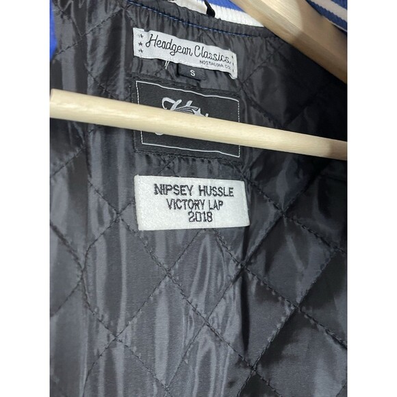 Headgear Classics Nipsey Hustle Jacket Mens Small Blue The Boogie Crenshaw - Picture 7 of 10